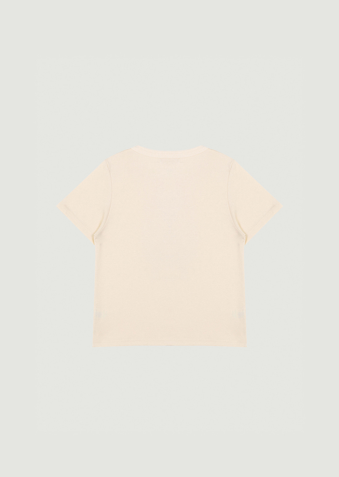 ‘kiss’ Silk cotton t-shirt (Begie)