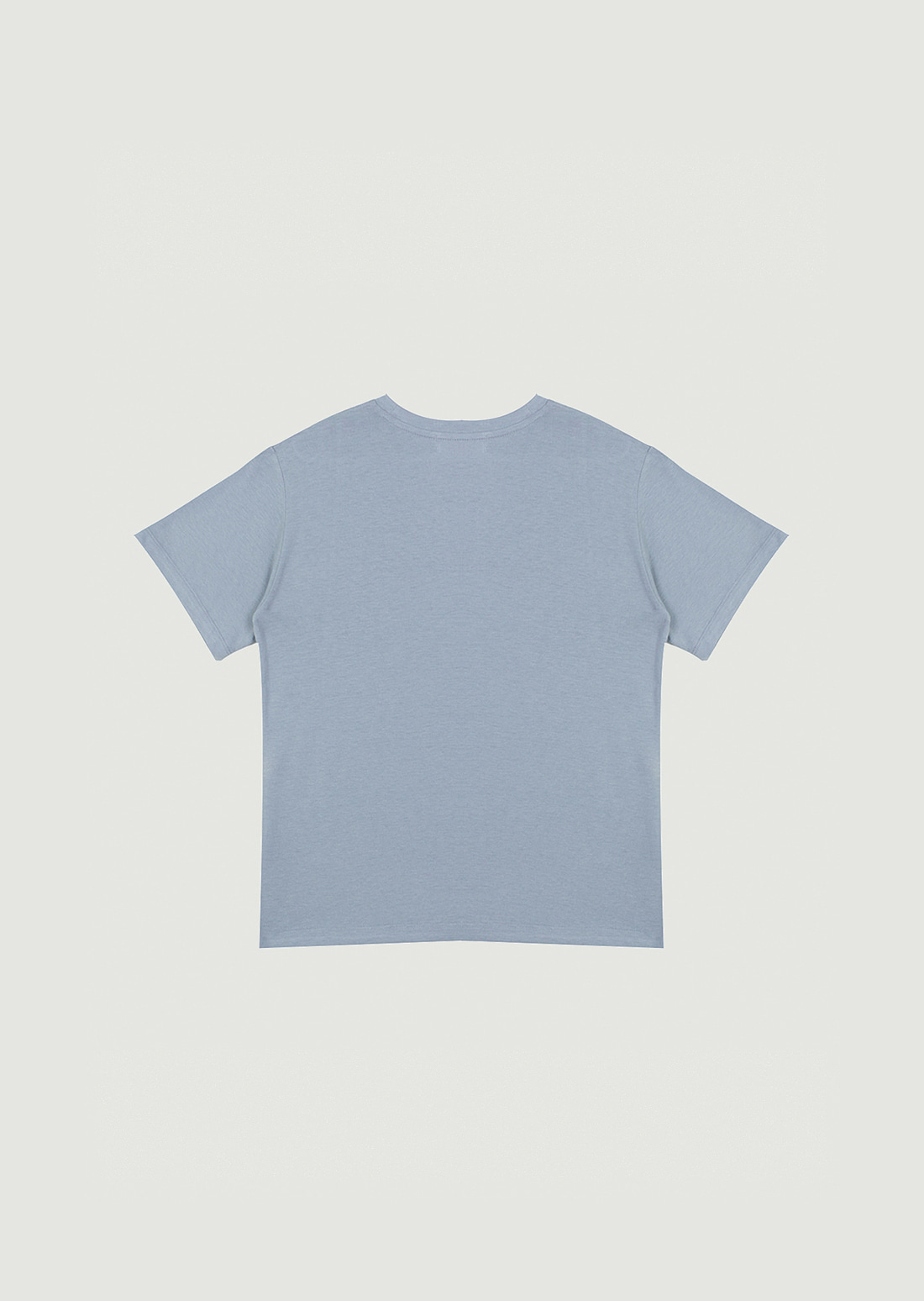 ‘Cafe’ Soft cotton t-shirt (Grey blue)