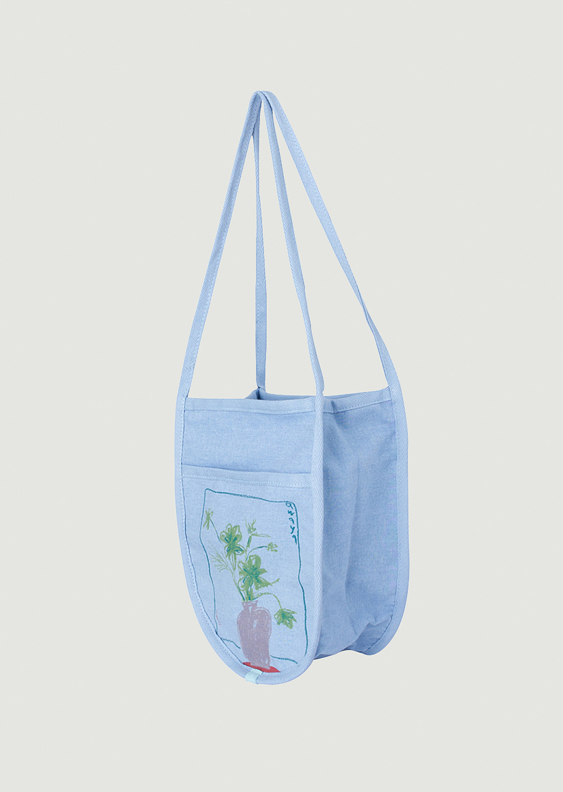 ‘Flower’ Denim Bag (Blue)