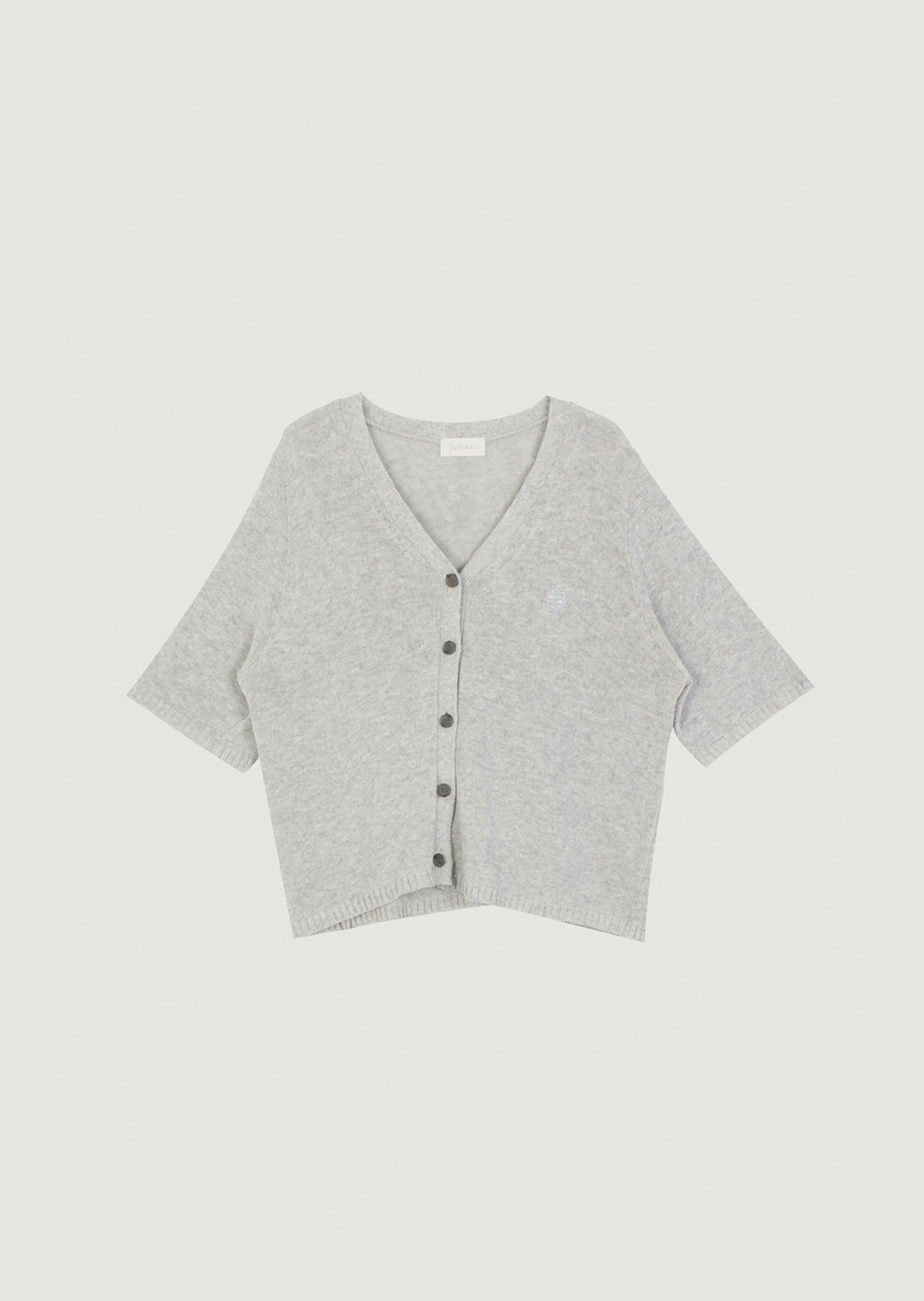 Italy cotton cardigan (Grey)