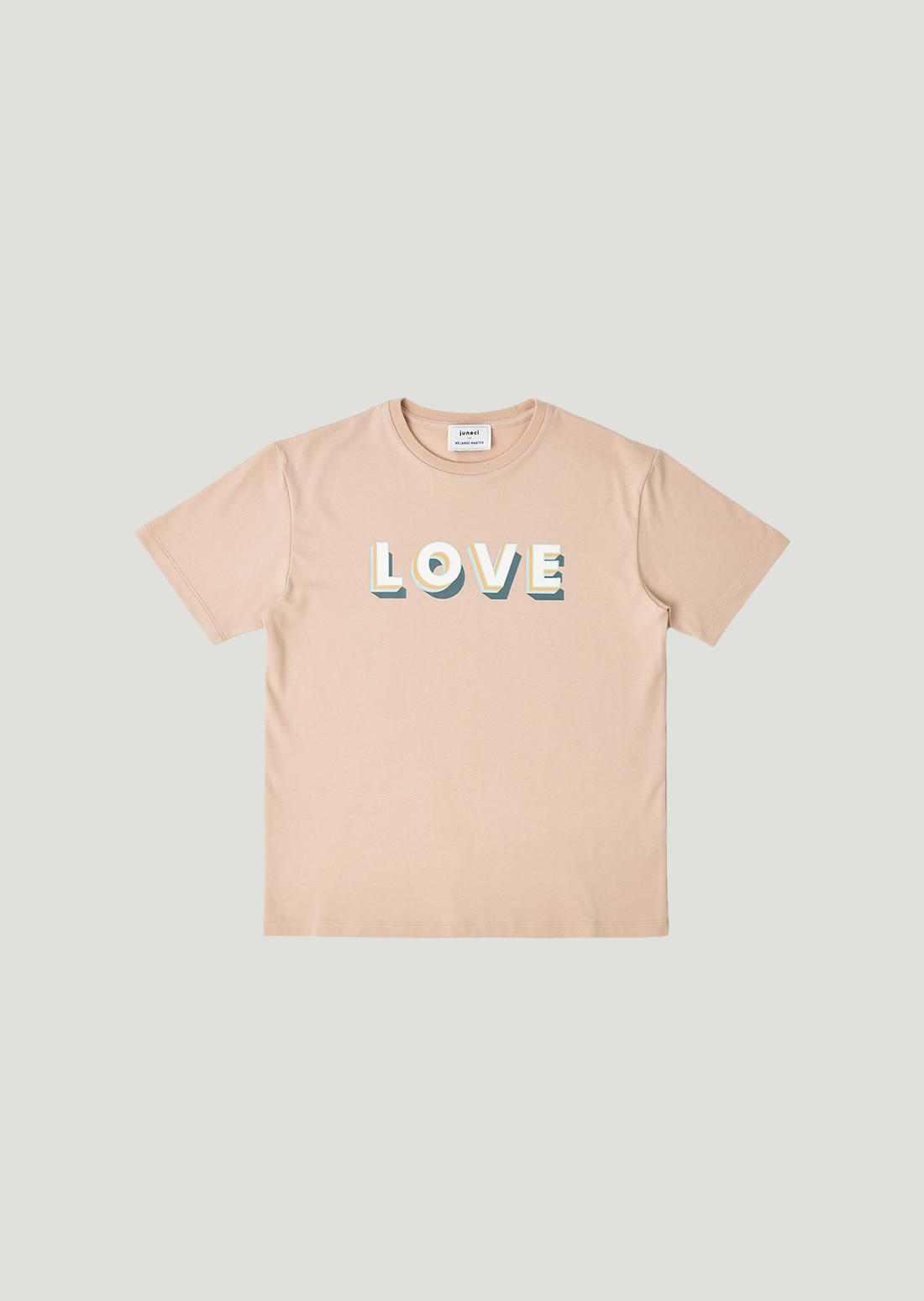 &#039;LOVE&#039; Supima t-shirt (Beige)