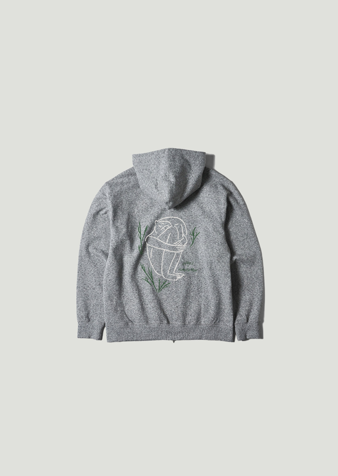 &#039;JUNECI x MIN&#039; hoodie zip-up sweatshirts