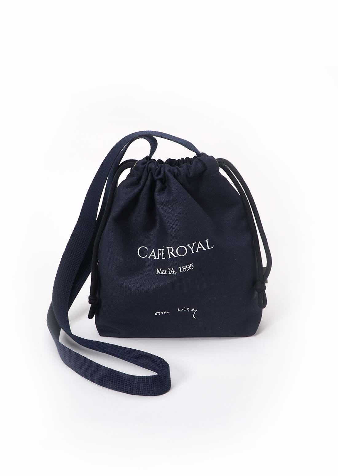 Oscar Wilde &#039;Cafe Royal&#039;_Navy Mini Bag