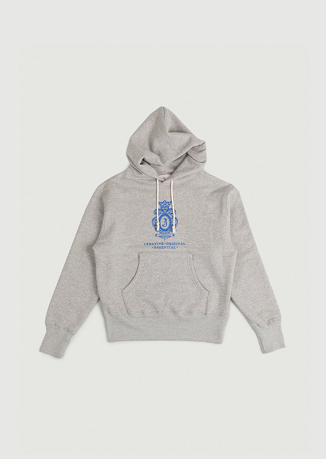 J emblem hoodie (Melange Grey)