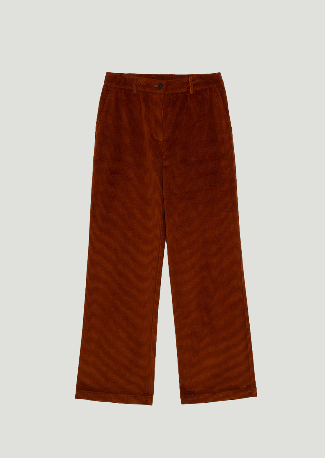 Retro Corduroy Pants (Orange Brown)