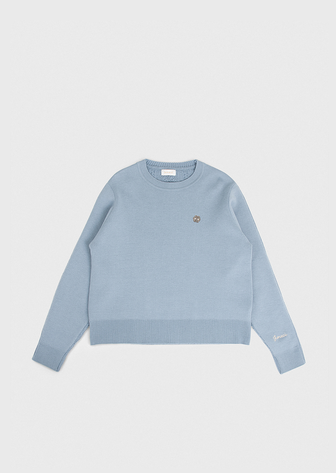 Tasty Cable Crew Neck (Sky Blue)