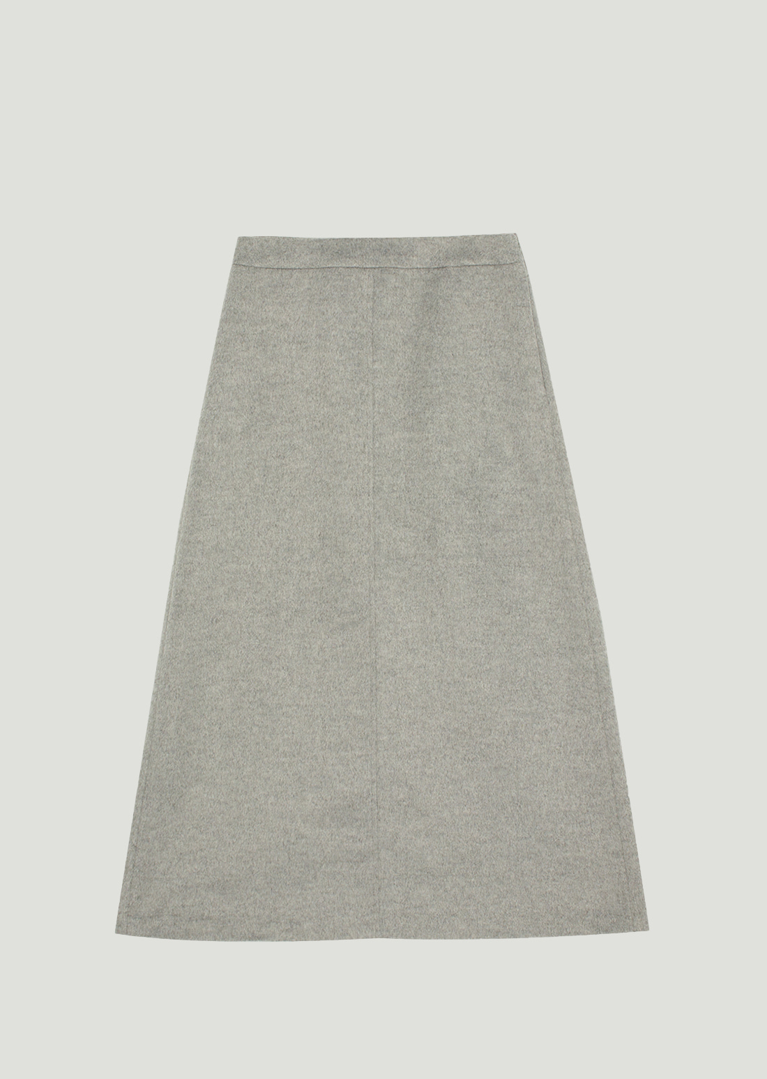 A-Line Wool Skirts (Grey)